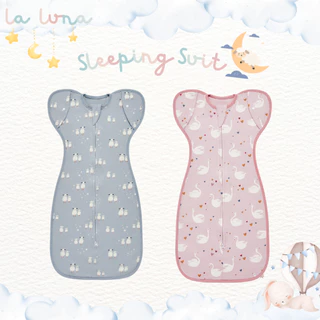 La Luna ถุงนอนเด็กแรกเกิด ถุงนอนกันสะดุ้ง 0-6 เดือน Two-way zip เปิดแขนได้ (Newborn Sleeping Bag)