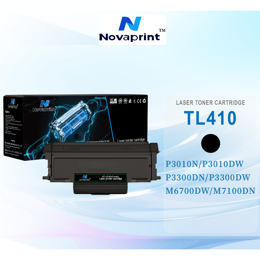 ตลับหมึกโทนเนอร์ Brother รุ่น TL410 พร้อมชิปสำหรับ P3010N/P3010DW/P3300DN/P3300DW