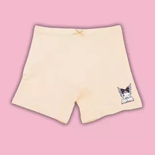 กางเกงซับในเด็กสีพีช(รุ่นใส่สบาย ขายดี) กางเกงใน กันโป๊ ลายซานรีโอ้ sanrio ขาไม่บาน 2-12ปี #กปพีช