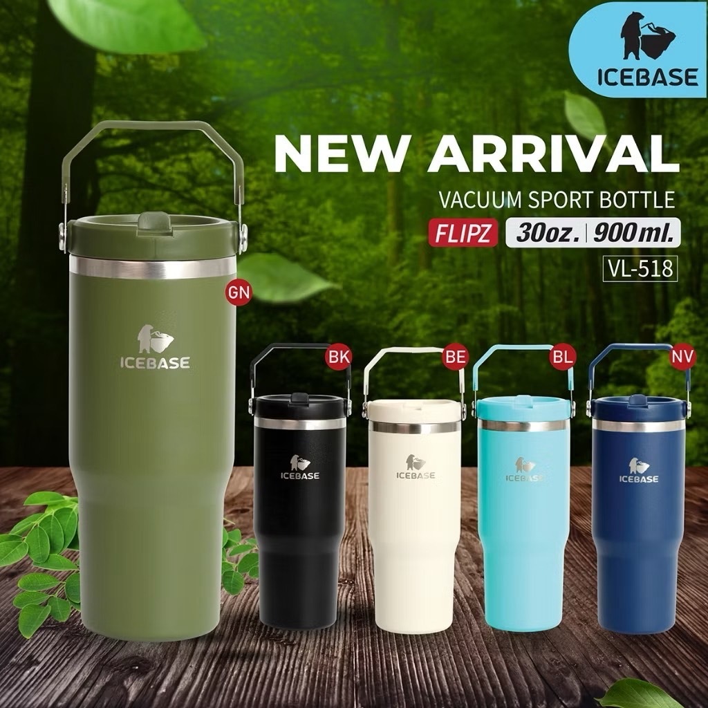 ICEBASE แก้วน้ำเก็บความเย็น วัสดุสแตนเลส 304