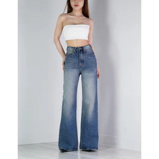 VALAW - Flare Jeans กางเกงยีนส์ทรงกระบอกกลางกึ่งใหญ่ปลายบาน Clothing ผู้หญิง