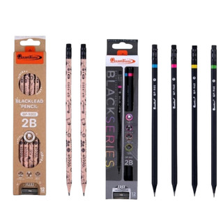 Quantum ดินสอดำ 2B เกรดพรีเมียม QP-960 เเละ QP-9202 กล่องมี 12 แท่ง (ราคาต่อ 1 กล่อง)