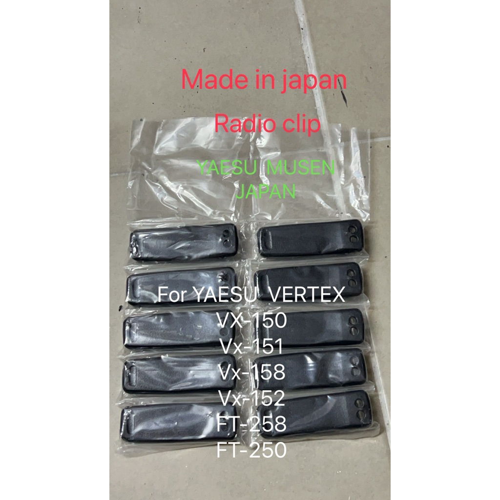 Radio clip FOR YAESU. VERTEX STANDARD MADE IN JAPAN. BY YAESU MUSEN JAPAN