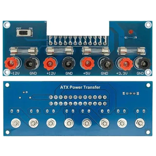บอร์ดโมดูลพาวเวอร์ซัพพลาย แผงวงจรแยกไฟ 3V,5V,12V,-12V จาก power supply 24 pin
