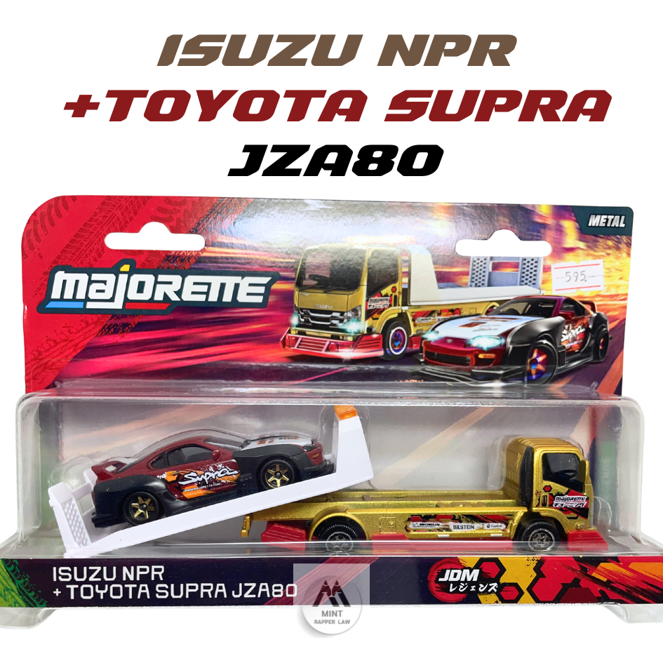 รถเหล็ก Majorette ISUZU NPR +TOYOTA SUPRA JZA80