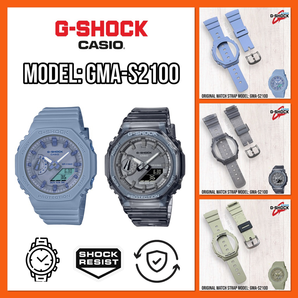 (แถมไขควง‼️)สายนาฬิกา G-shock รุ่น GMA-s2100
