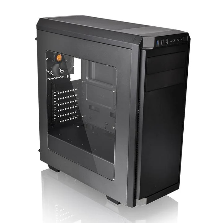 เคสคอมพิวเตอร์ CASE Thermaltake Mid Tower V100 (Black) Fan x1 CA-1K7-00M1WN-00 (ตัวโชว์)สามารถออกใบก