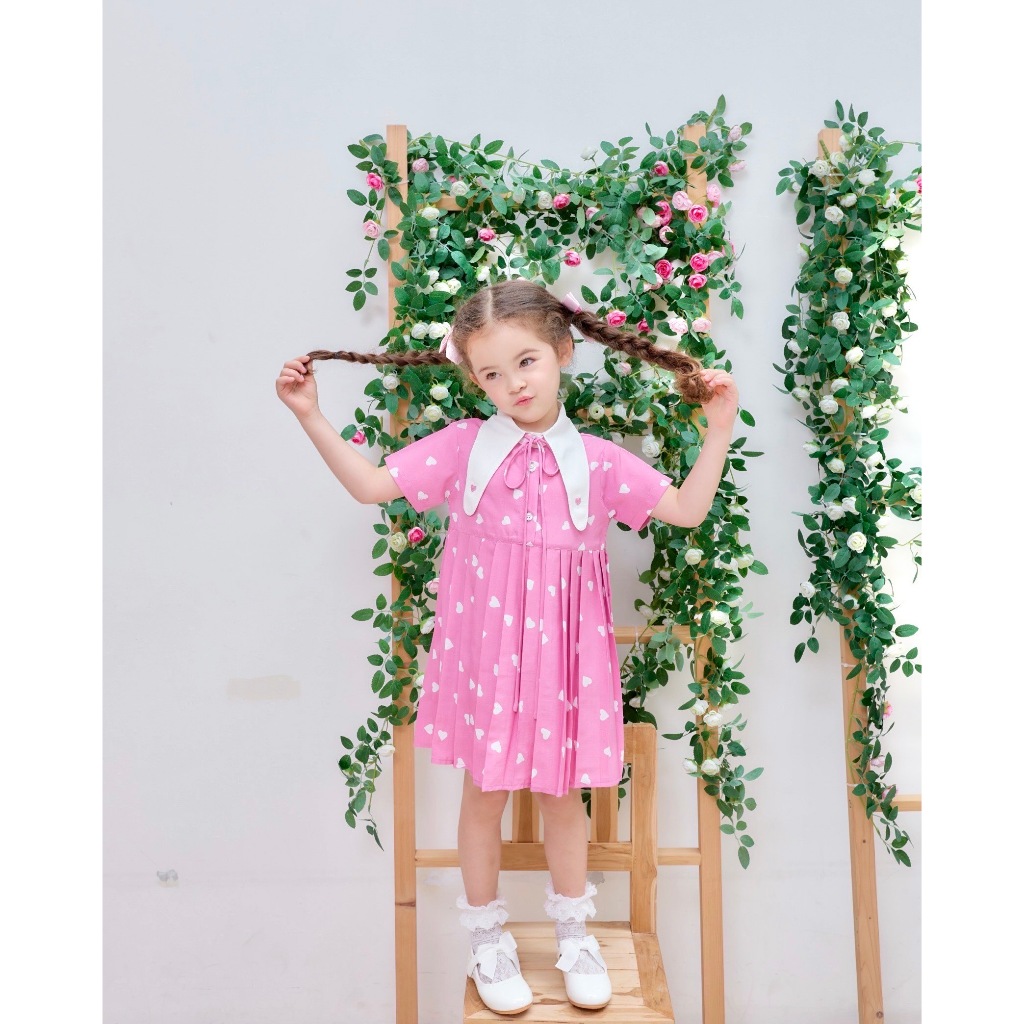 VACAY INDEED | Mini Mina Dress Sugar Heart เดรสเด็กผู้หญิง / พร้อมส่ง