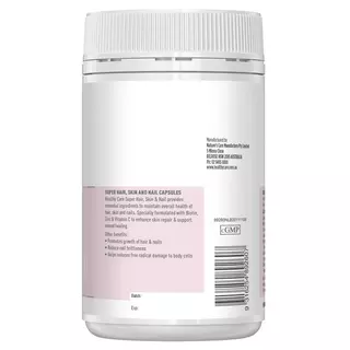 Healthy Care Super Hair Skin & Nails 100 Capsules เสริมสร้างสุขภาพผม ผิว และเล็บให้แข็งแรง (หมดอายุ 12/2026)