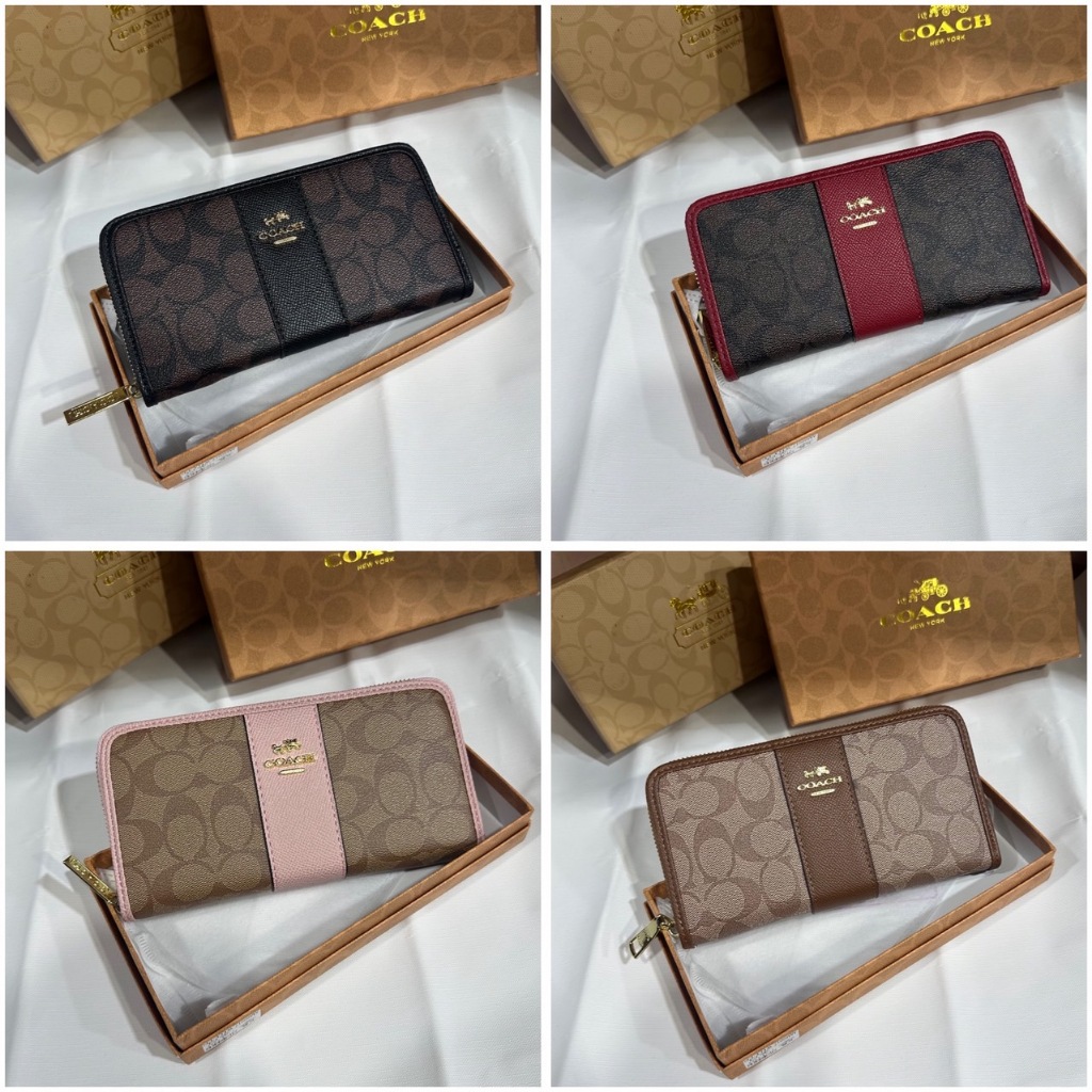 กระเป๋าสตางค์ผู้หญิงใบยาวสำหรับผู้หญิงขนาด 7.5 นิ้วมีหลายสีพร้อมส่งสำหรับผู้หญิงงานสวยสำหรับผู้หญิง