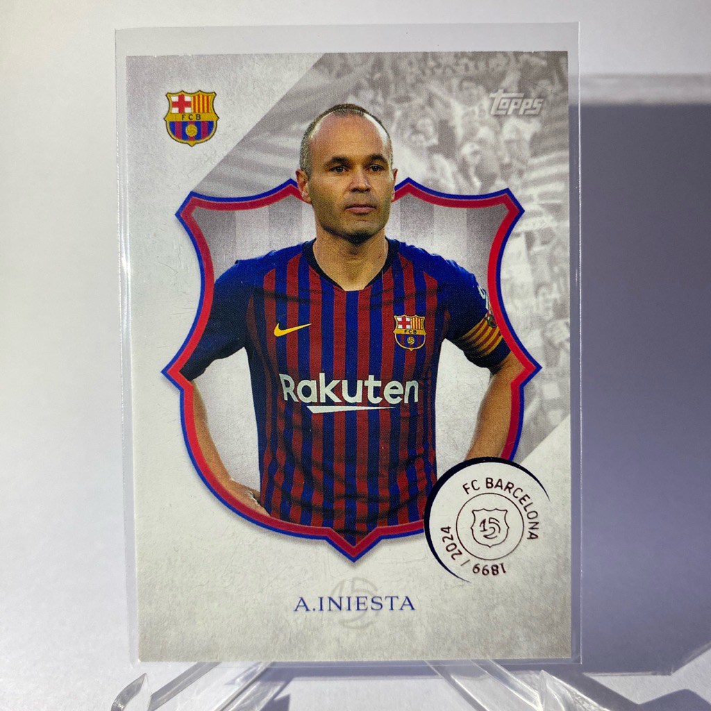 การ์ดนักฟุตบอลสำหรับสะสม A. INIESTA, BARCELONA, 125 LEGACY, TOPPS 2025
