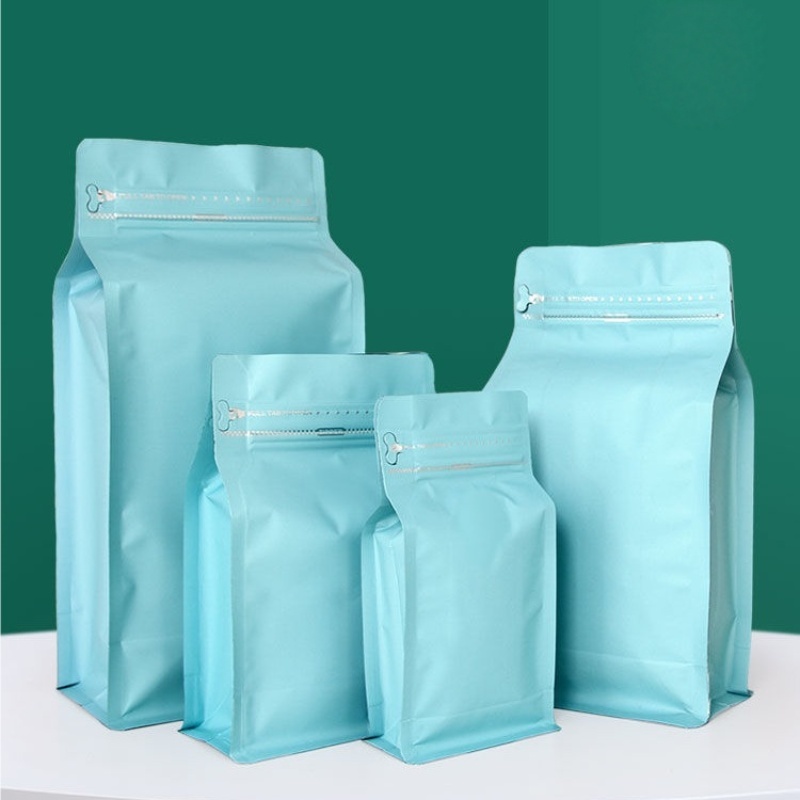 แพ็ค10 ใบ💯  ถุงใส่เมล็ดกาแฟ Cube Coffee Bag ถุงกาแฟ  มีวาว์ล มี  ขยายด้านข้าง แบบซีล ชุดละ - รูปที่ 7