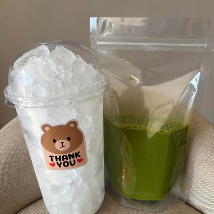 ถุงซิป-ใส่น้ำชา/กาแฟ ถุงซิปใส่ขนม ซองซิปแบบพลาสติกสีใส #PS42 A-B#