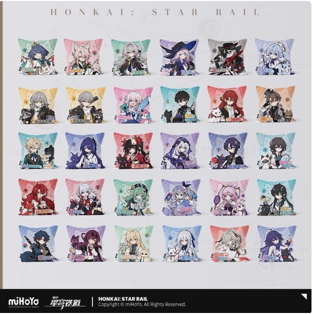 preorder Honkai : Star Rail  ซีรีส์ แมวน้อย ปลอกหมอนและหมอน