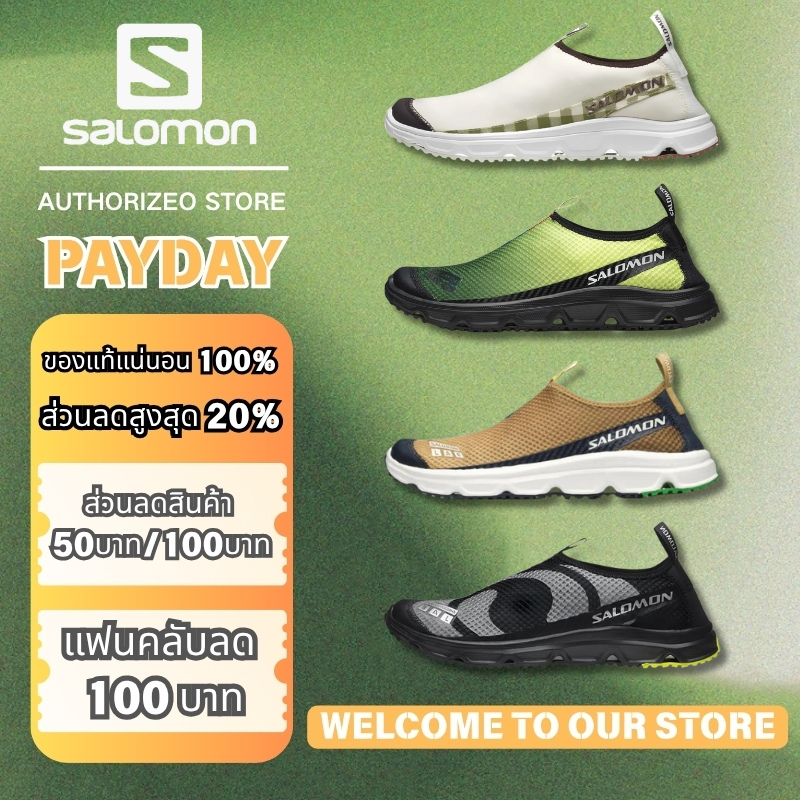 SALOMON Rx Moc 3.0 CANVAS Casual Shoes Unisex Black รองเท้าลำลอง รองเท้าเดินป่า