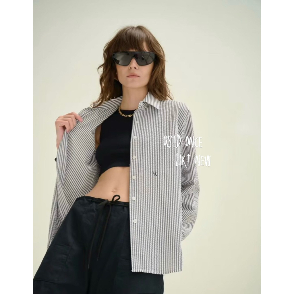 #virginx Emily shirt in black (one size) 🎬 no defect