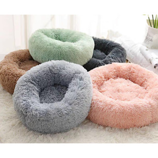 PP-163 ที่นอนโดนัทสำหรับสัตว์เลี้ยง ขนนุ่มฟูเหมือนขนมิ้ง เหม…