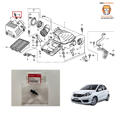 เซ็นเซอร์วัดอุณภูมิบริเวณกรองอากาศ Honda Brio และ Brio Amaze แท้ศูนย์ราคาต่อ 1 ชิ้น