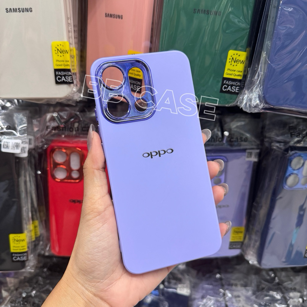 เคสกำมะหยี่สีพื้นโครเมี่ยมกล้อง รุ่น OPPO Reno 14(5G)/Reno 14Pro(5G)  !ตรงรุ่น!(มี8สี) เคสกำมะหยี่โลโก้  สินค้าพร้อมส่ง - รูปที่ 4