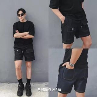 Monkey Siam | Jeans Classic - ยีนส์คลาสสิก M-4XL เอว 25-48 กางเกงคาร์โก้ ขาสั้นผู้ชาย