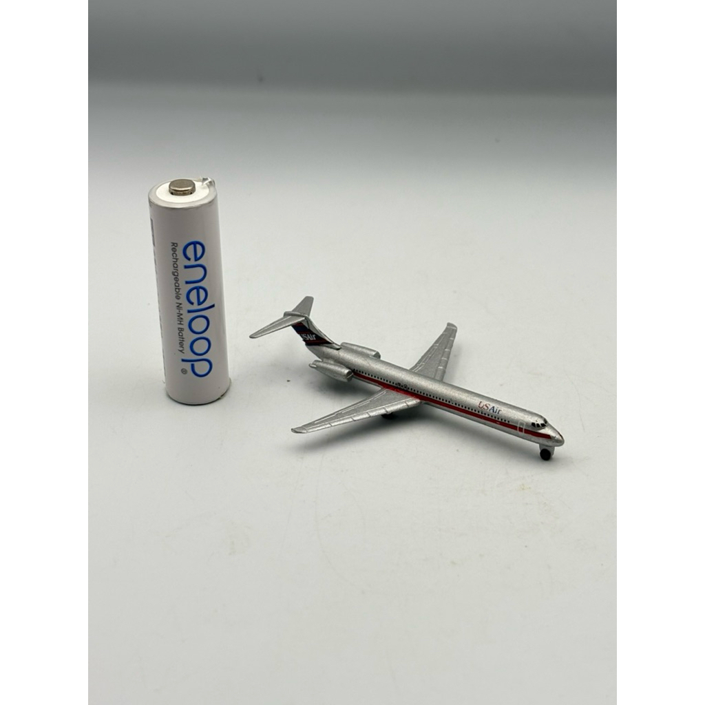 โมเดลเครื่องบิน Vintage Schabak US Air Fokker F-100 Airplane, 1:600
