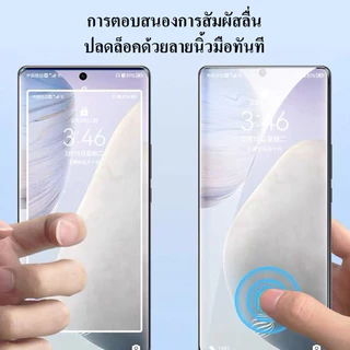 cxshop (027) CRSEVEN ฟิล์มกระจกกันรอยจอโค้ง สแกนนิ้วมือได้ เต็มจอ กาวเต็มแผ่น สำหรับ VIVO V40 V40PRO