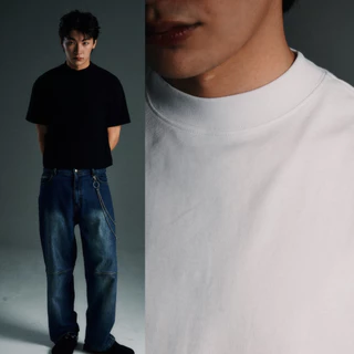 (ทรงบ็อกซี่) Boxy T-shirt Cotton100% 225gsm