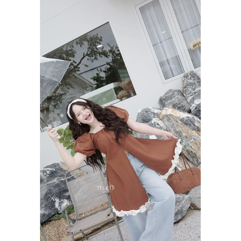 Soft Girl เสื้อตัวยาวเนื้อผ้าฝ้ายนุ่ม
