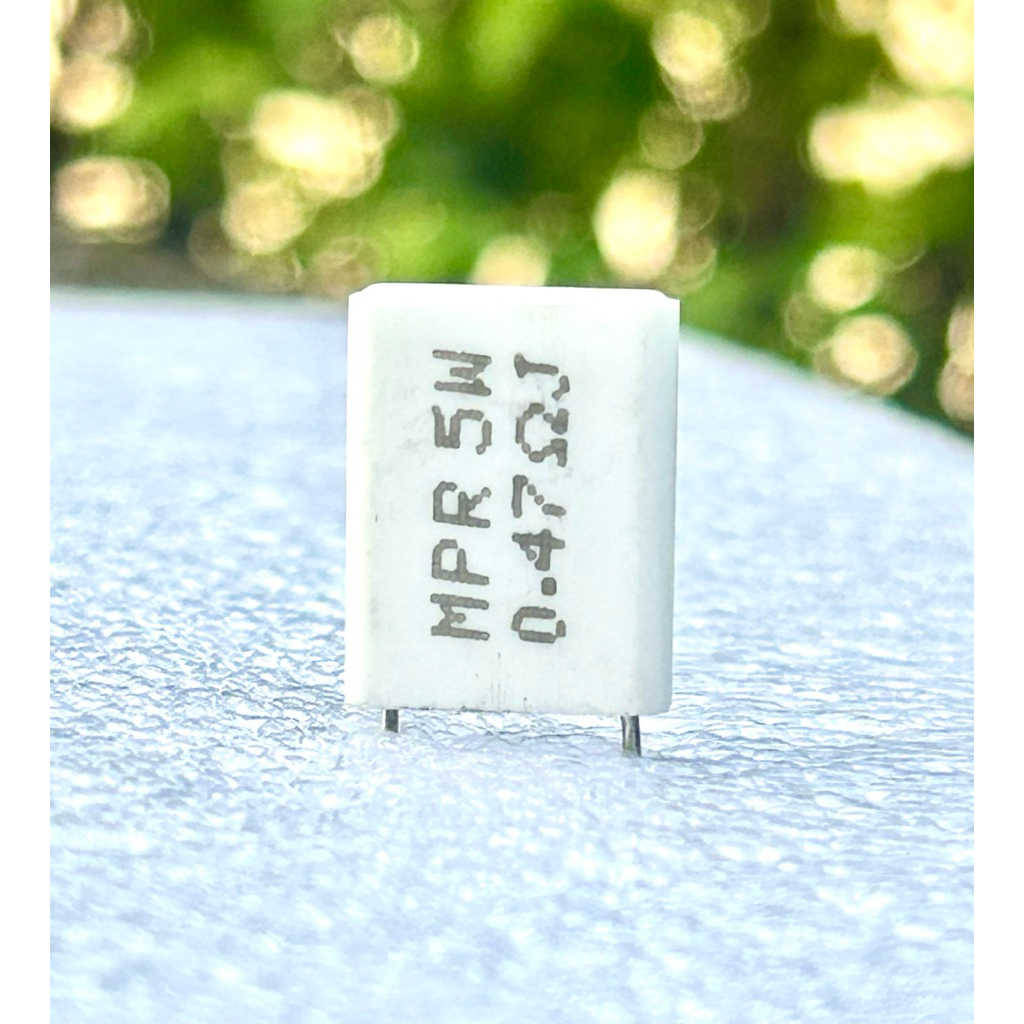ตัวต้านทาน Resistor 0.47 Ohm BPR56 5W +-5% Non-inductive Ceramic