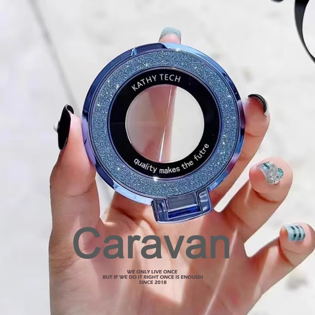 Caravan Crew Phone ring ขาตั้งมือถือกลิตเตอร์ มีกาวในตัว เรียบหรูดูแพง