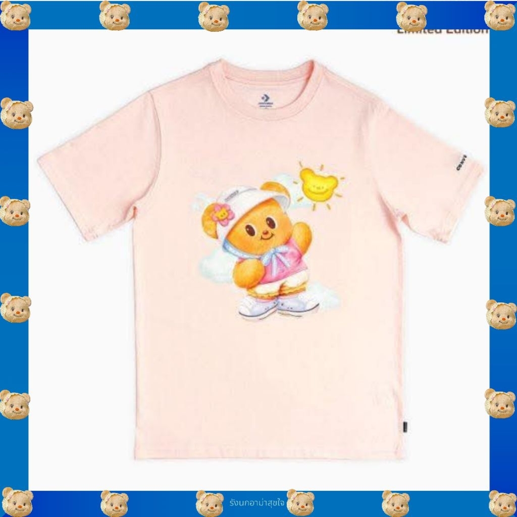 Butterbear พร้อมส่ง📦 Butterbear × Converse เสื้อ BUTTERBEAR X CONVERSE CHASING THE SUN TEE PINK ของแ