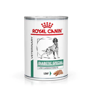 Royal Canin diabetic can dog food อาหารสุนัข อาหารสุนัขที่เป็นเบาหวาน กระป๋อง x 12 กป