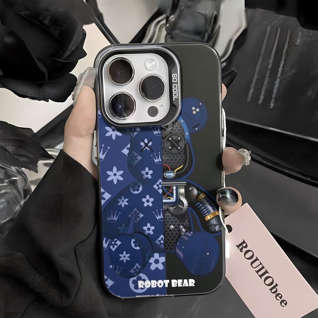 Bearbrick แบรนด์หรู เคสสําหรับiphone 16 15 Pro Max 14 XR 13 11 12 Pro Max 8 7 6 6S Plus X Xs Max Se 2020 13 12 11 แฟชั่น ราคา ถูกที่สุด ดีลบีเคเค แกลเลอรีภาพที่ 6