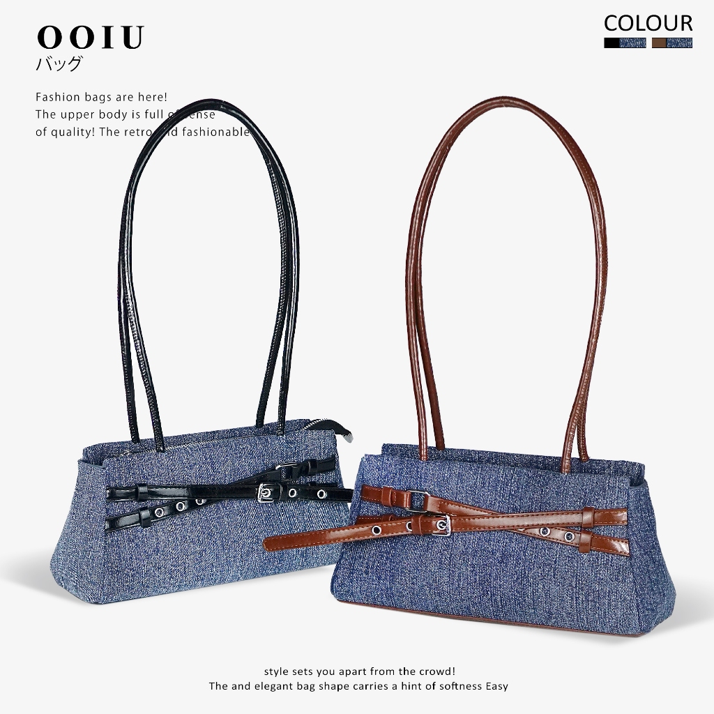 OOIU bag New Classic Vivi bag กระเป๋าสะพายไหล่ คาดเข็มขัด ทรงคลาสสิก OOIU