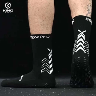 ถุงเท้าฟุตบอลกันลื่น PRO ถุงเท้ากันลื่น anti slip sock สำหรับกีฬาฟุตบอล มี 2 สีให้เลือก ออกกำลังกาย