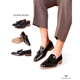 Moonlife Olivia - รองเท้าหนังวัวแท้