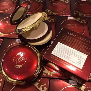 แป้งยาฟู (ตลับแดง) YAFU Powder Cake 2 ชั้น แป้งพัฟหน้าเนียนใส