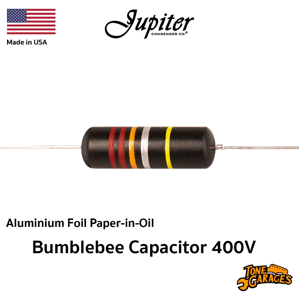 Jupiter Condenser Bumblebee Capacitor Aluminium Foil Paper in Oil 400V คาปาซิเตอร์ กีต้าร์