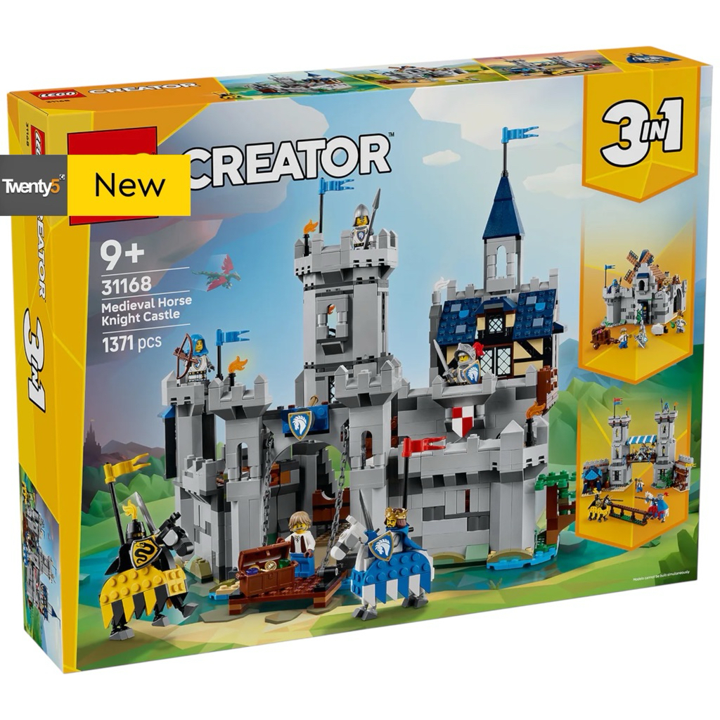 Lego Creator 3-1 31168 Medieval Horse Knight Castle