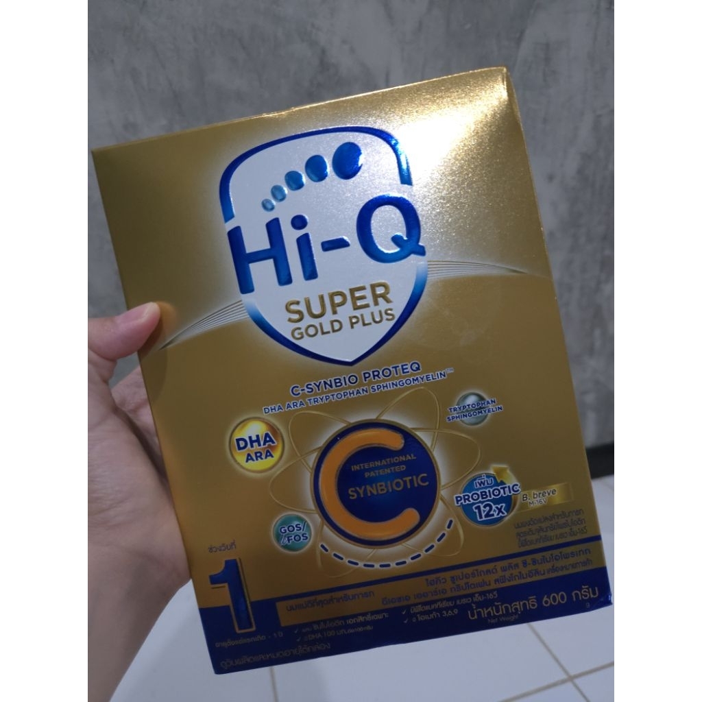 นมผง Hi Q Super Gold Plus C สูตร1 600กรัม
