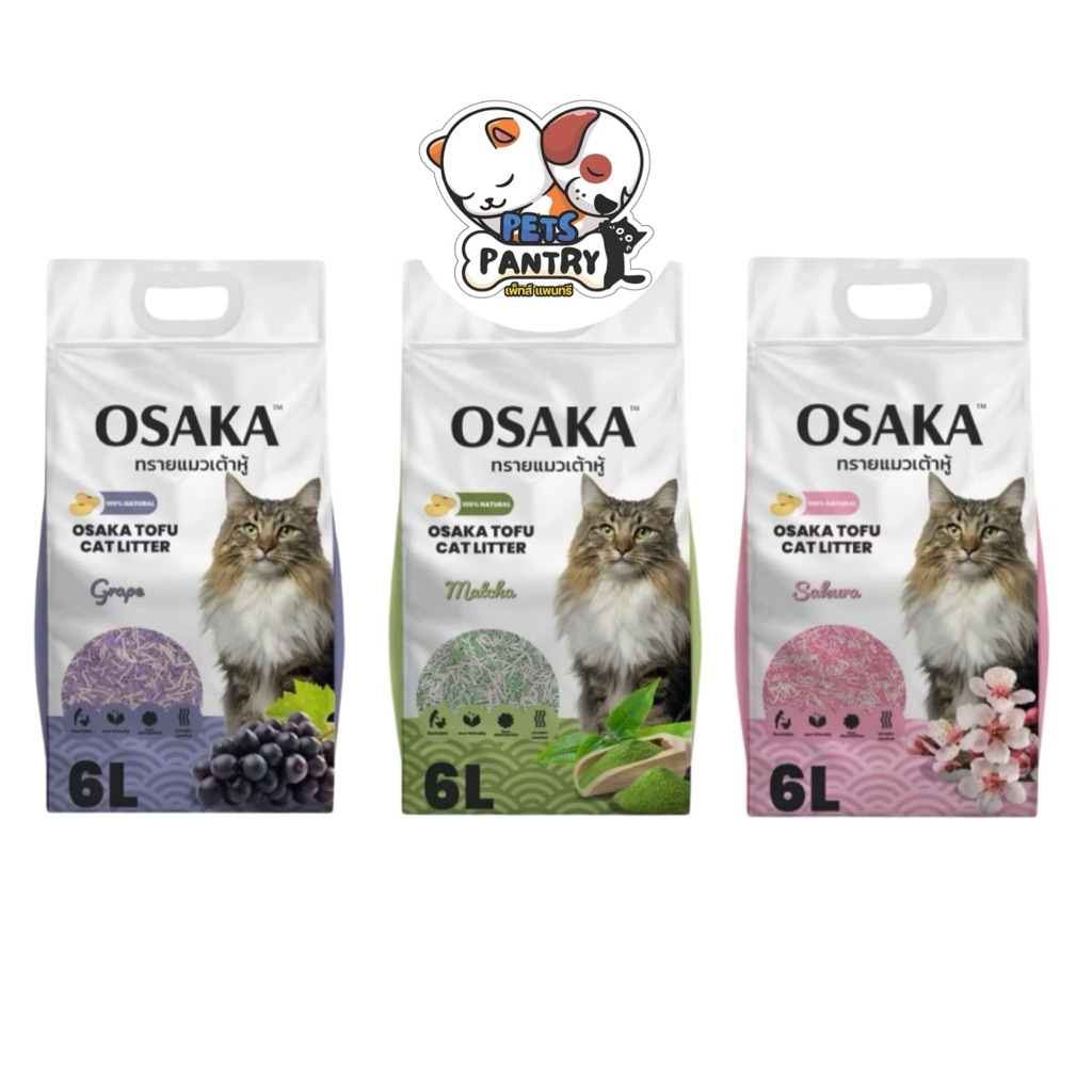 Osaka ทรายเต้าหู้สำหรับแมว 6L