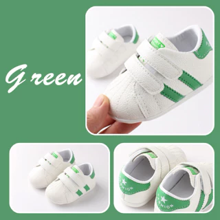 รองเท้าลำลองเด็กวัยหัดเดิน หนังนุ่ม ลายคาดสุดเท่ สวมง่ายใส่สบาย ads