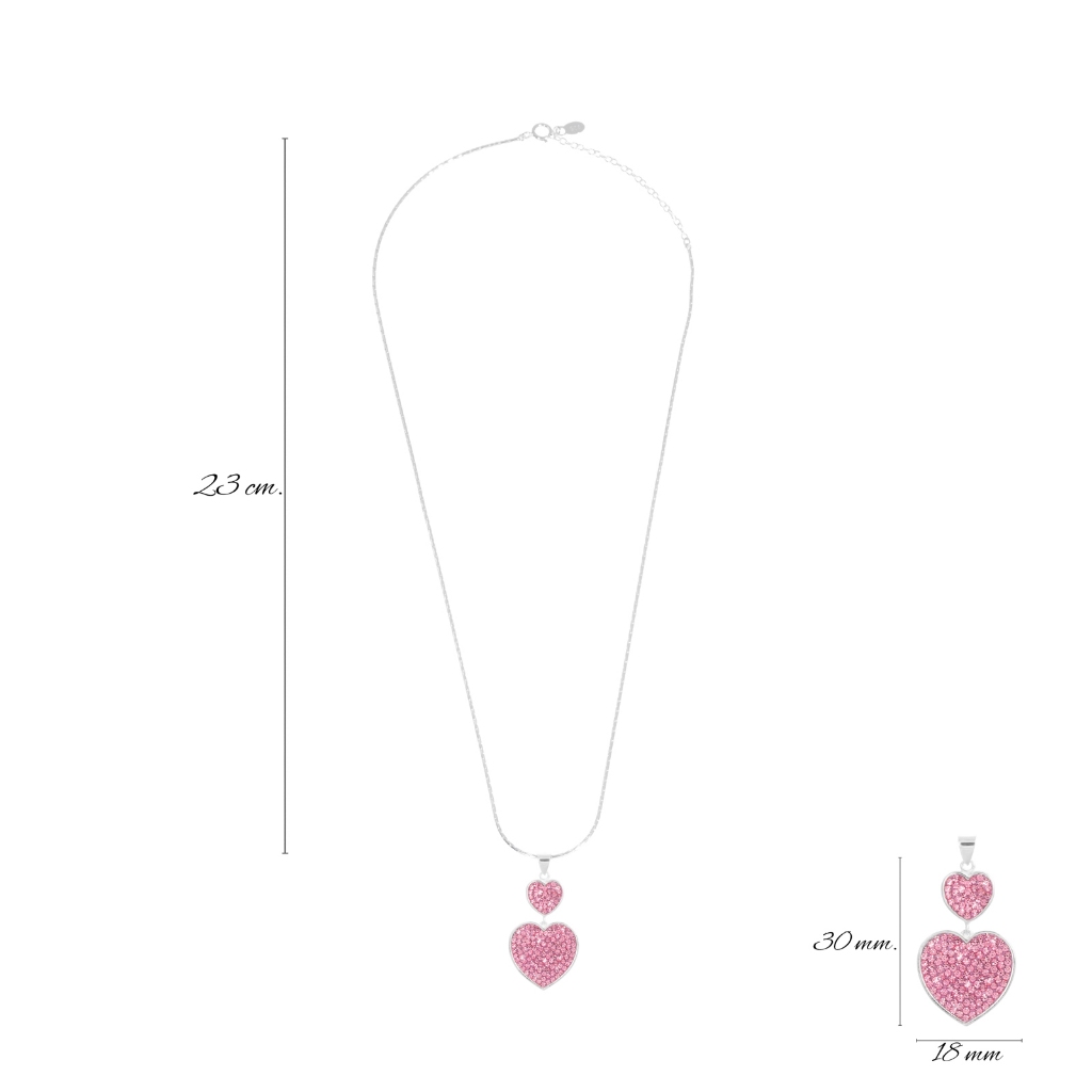 Louis Montini (Jewelry) Sterling Silver 925 Necklace สร้อยคอเงินแท้ 92.5% สร้อยคอผู้หญิง รูปหัวใจ LJNC13 ราคา ถูกที่สุด ดีลบีเคเค แกลเลอรีภาพที่ 8