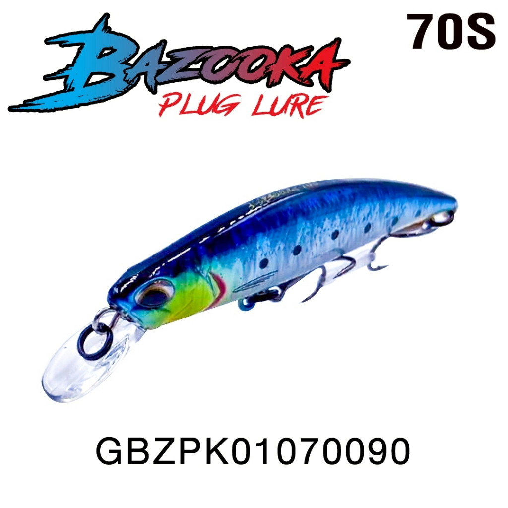 เหยื่อปลอม Bazooka รุ่น Plug Lure #70S: 70mm / 9g