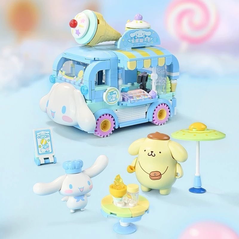 ชุดตัวต่อ Keeppley x Sanrio Building Blocks : Dessert Cart