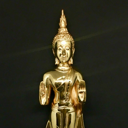 พระปางห้ามสมุทร 5นิ้ว ทองเหลือง (แท้)