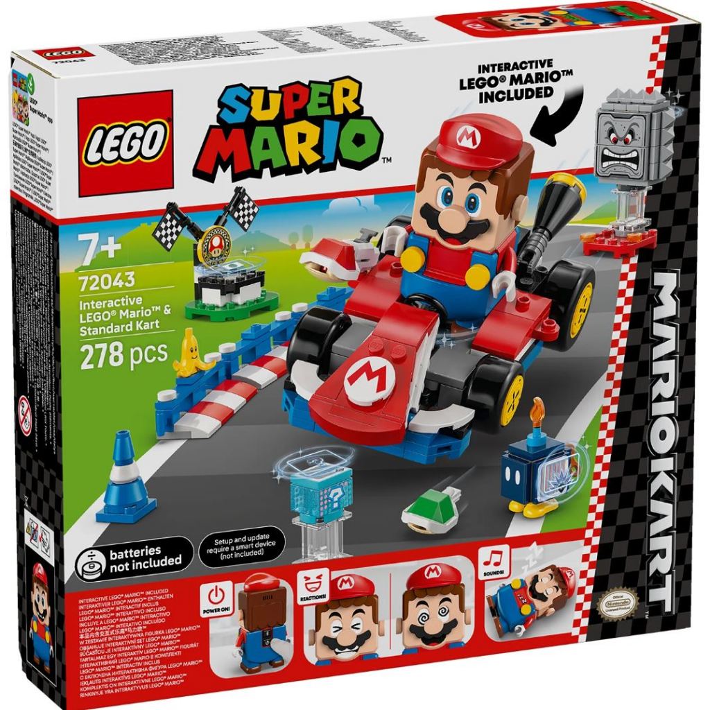 LEGO® Mario Kart™ – Interactive LEGO® Mario™ & Standard Kart 72043