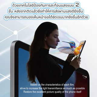 ฟิล์มกระจกด้านสำหรับ IPAD-AG การแตกกลางรอย กันน้ำ ใช้งานง่ายมาก For IPAD Air 3/4/5/6/7/8 Gen7 /8 /9 Gen10 Gen11 M2-M4