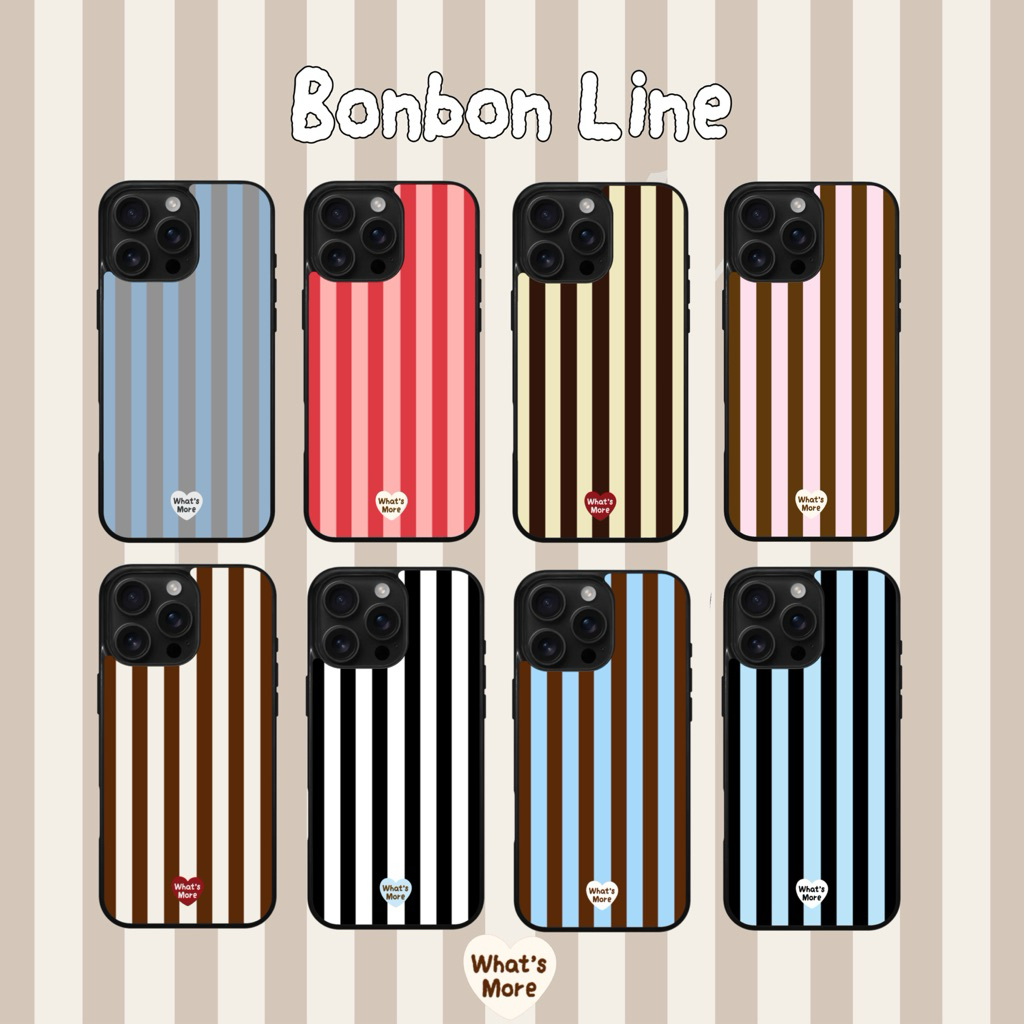[พร้อมส่ง] (📱ระบุรุ่นในหมายเหตุ) 🛋️ bonbon line | what‘s more 👀⭐️