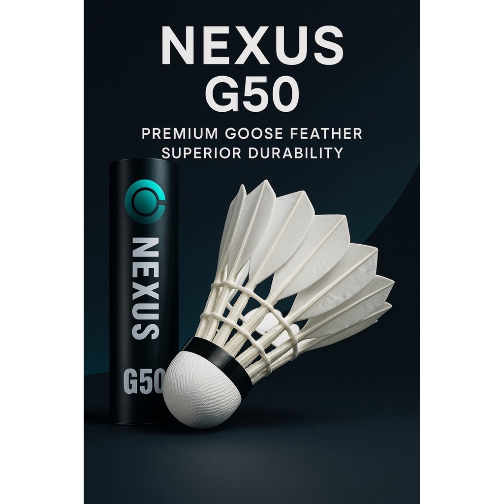 ของแท้ NEXUS Shuttlecock Model G50 ลูกแบดมินตันขนห่านแท้🦢🦢 🔥พร้อมส่ง 🔥